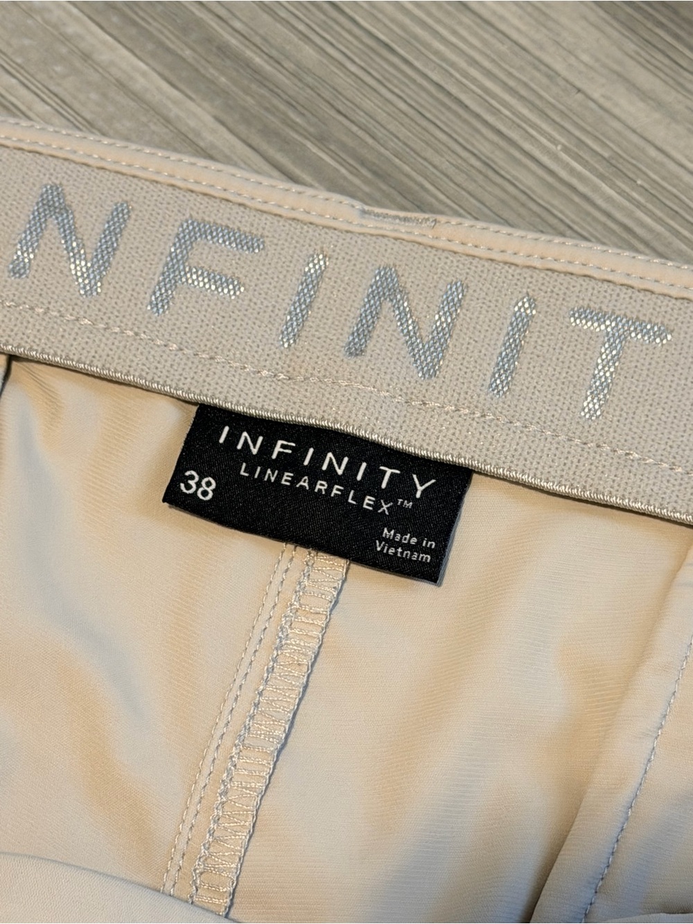 Infinity Linearflex Performance Stretch Moisture Wicking Shorts | Tan, 38 - Picture 6 of 8